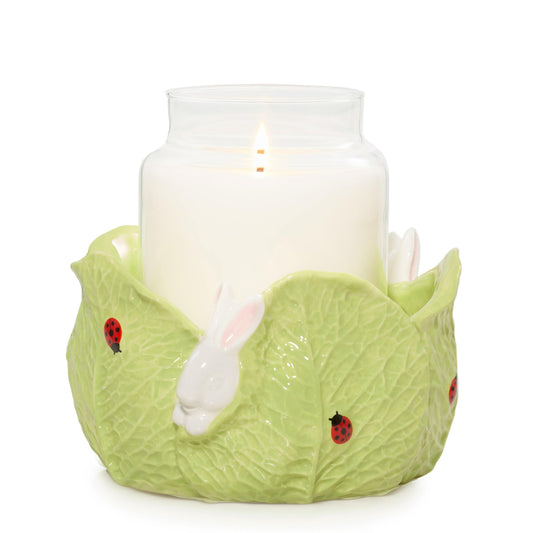 Ceramic Easter Bunny Jar Candle Holder (S7WZA)