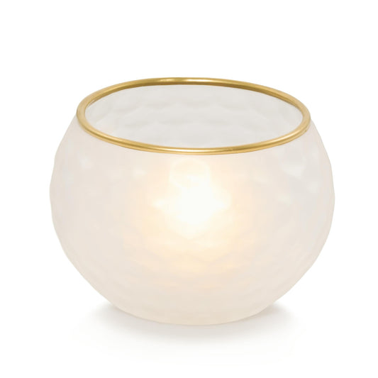 Frosted Honeycomb Tea Light Candle Holder (S7E75)