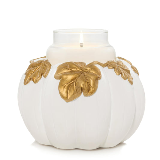 White Pumpkin Resin Holder (S7R6T)